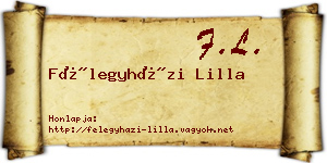 Félegyházi Lilla névjegykártya